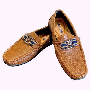 Curt & Larson Victory-Y Slip On Loafer Boys 4M Preppy Cognac Nautical NWOT